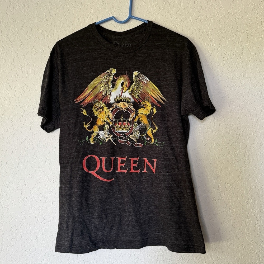 Queen Logo Graphic Band Tee T-shirt Women Large Short Sleeve Music Merch Retro